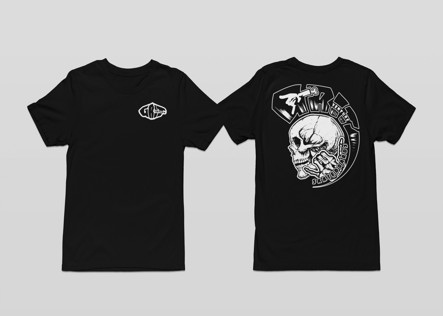 Gritventure Skull with mohawk Short Sleeve t-short Softstyle® 4.5 oz.