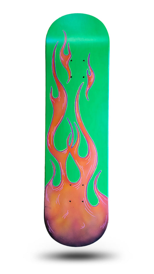 GRITventure 8.5 Skateboard Deck Flames