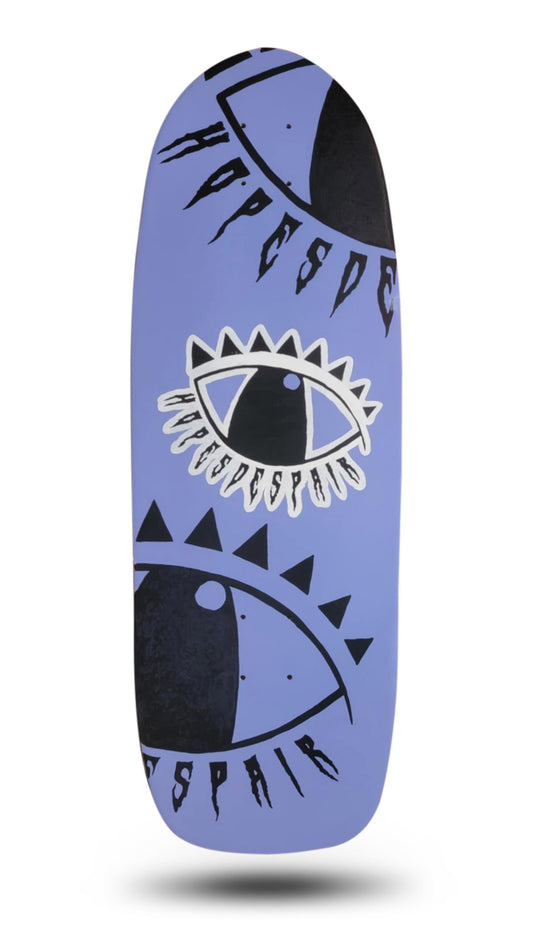 GRITventure Old school skateboard deck custom paint HOPES DESPAIR