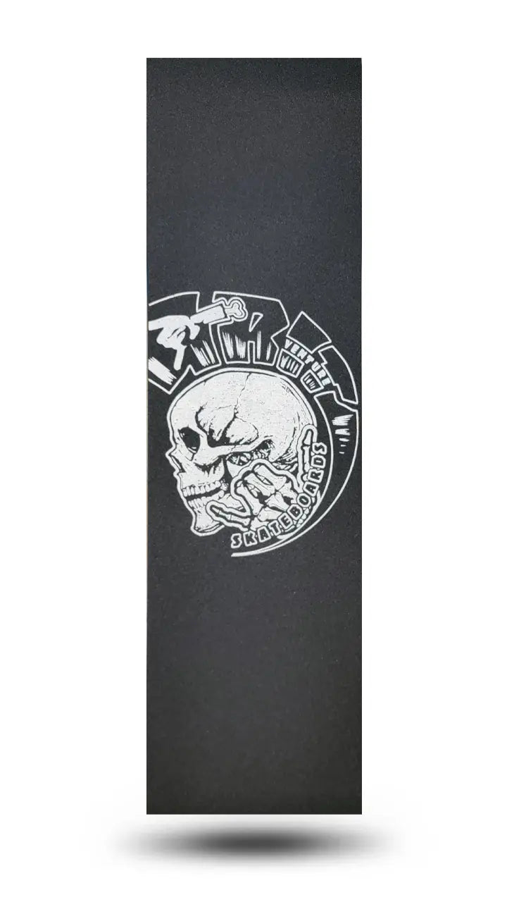 Skateboard Grip Tape Sheet 10 in x 35 in Grim Call