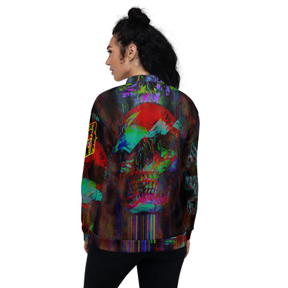 GRITventure Glitch out 8bit Unisex Bomber Jacket