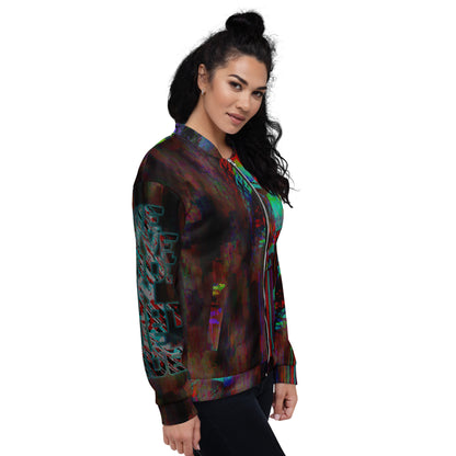 GRITventure Glitch out 8bit Unisex Bomber Jacket